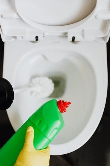 Chemicals products to clean toilets